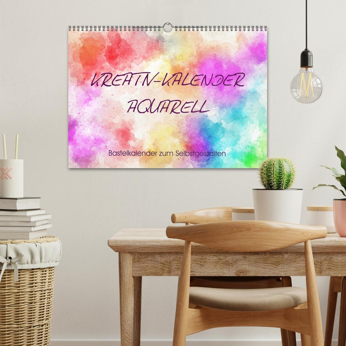 Bild: 9783435183821 | Kreativ-Kalender Aquarell. Bastelkalender zum Selbstgestalten...