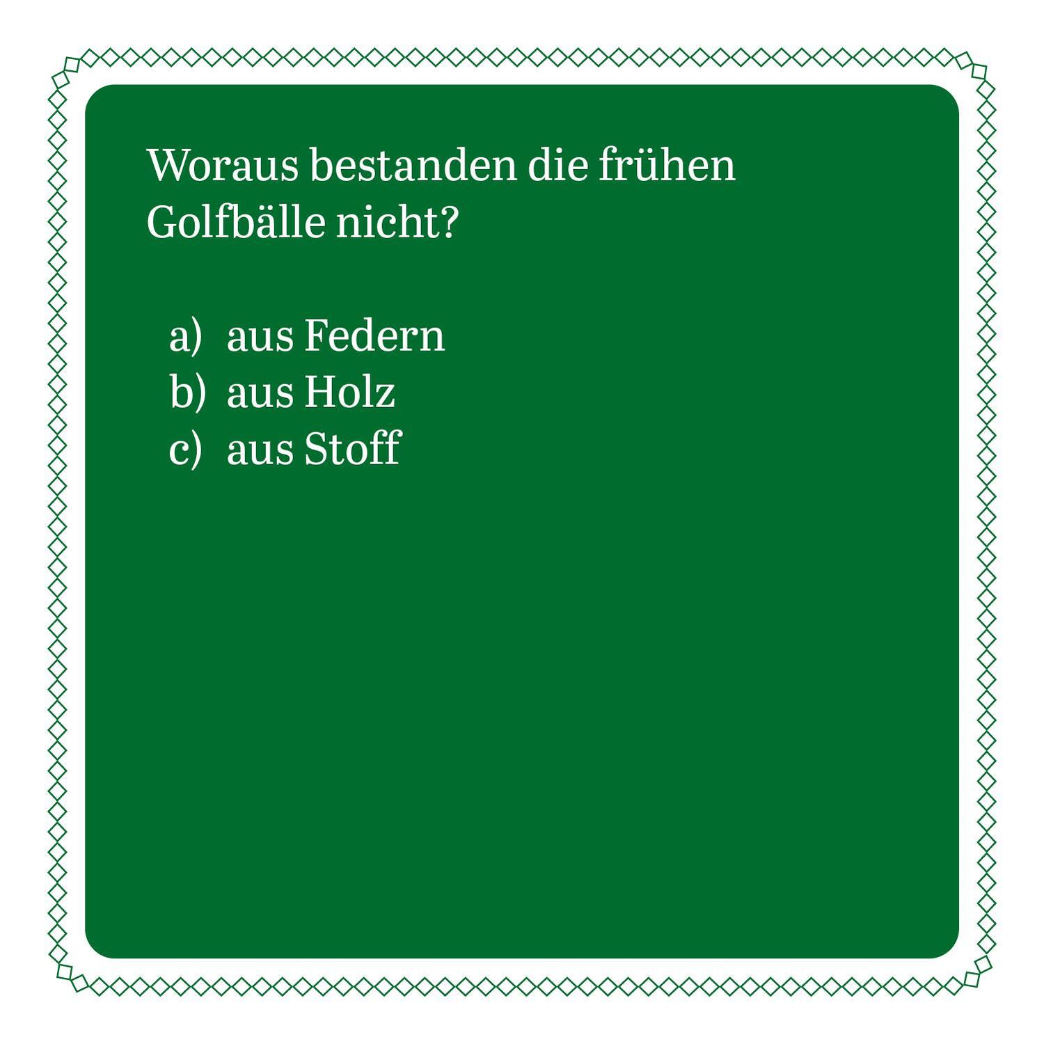 Bild: 9783747205853 | Das Golf-Quiz (Neuauflage) | 66 Fragen für Golfliebhaber | Grän | 2023