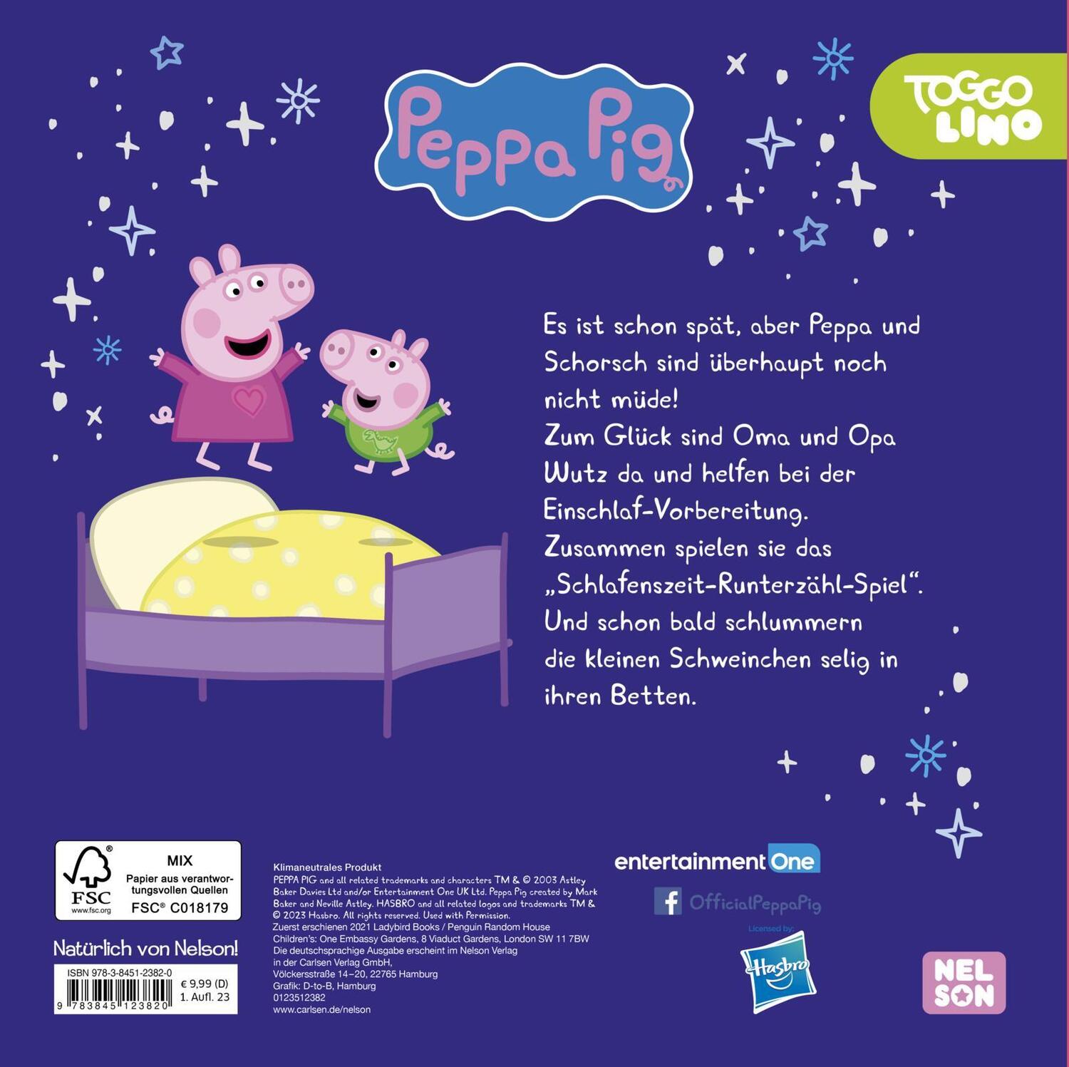 Rückseite: 9783845123820 | Peppa Wutz Bilderbuch: Träum schön, Peppa! | Buch | Peppa Pig | 32 S.