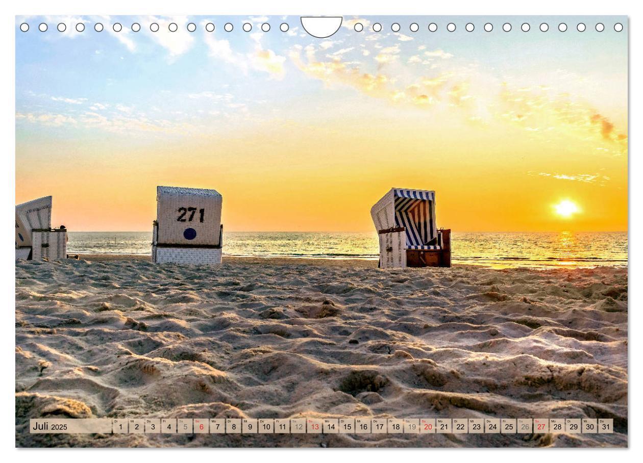 Bild: 9783435207824 | STRANDLUST Nordseeinsel Sylt (Wandkalender 2025 DIN A4 quer),...