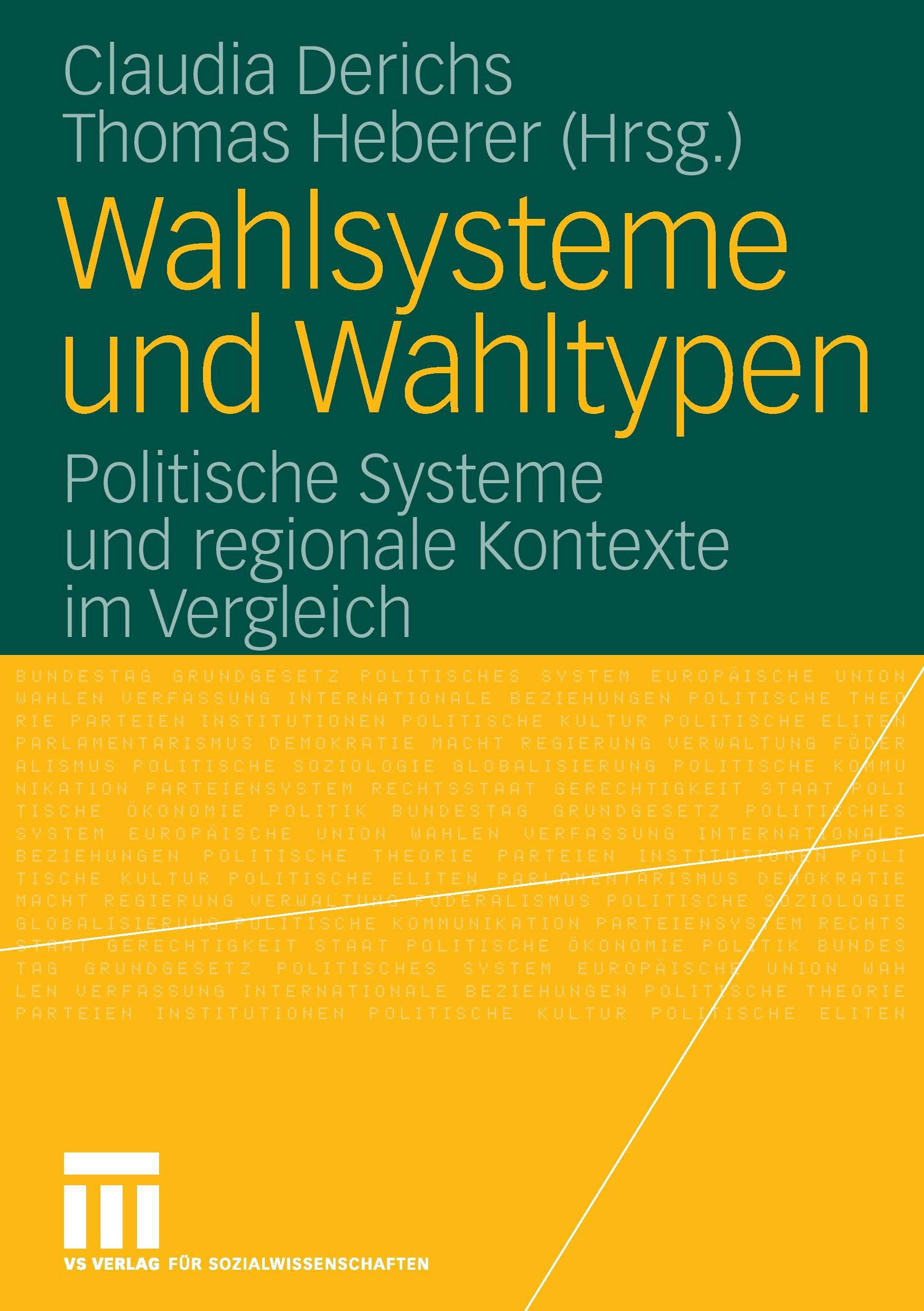 Cover: 9783531148908 | Wahlsysteme und Wahltypen | Thomas Heberer (u. a.) | Taschenbuch | vii