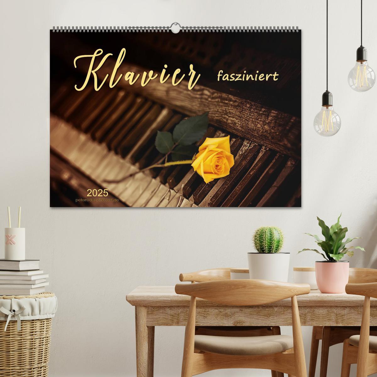 Bild: 9783435468324 | Klavier fasziniert (Wandkalender 2025 DIN A2 quer), CALVENDO...