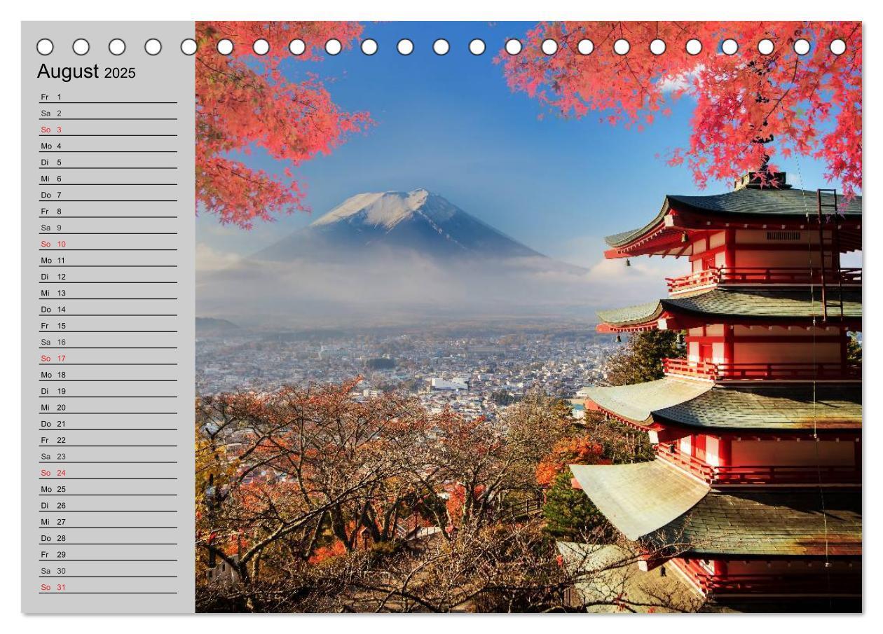 Bild: 9783435534210 | Japan ¿ Impressionen (Tischkalender 2025 DIN A5 quer), CALVENDO...