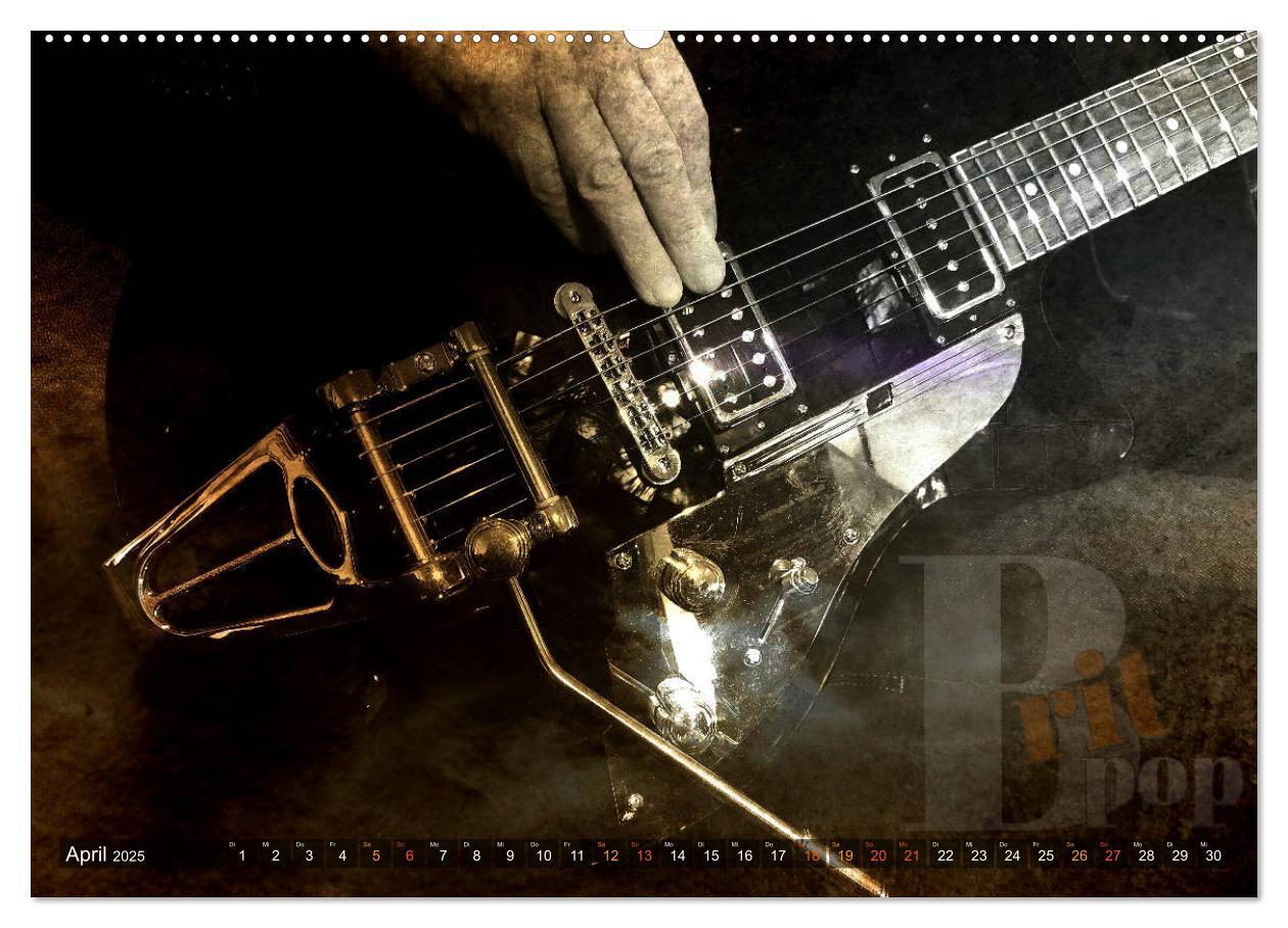 Bild: 9783435443468 | Gitarren - Grunge Style (Wandkalender 2025 DIN A2 quer), CALVENDO...