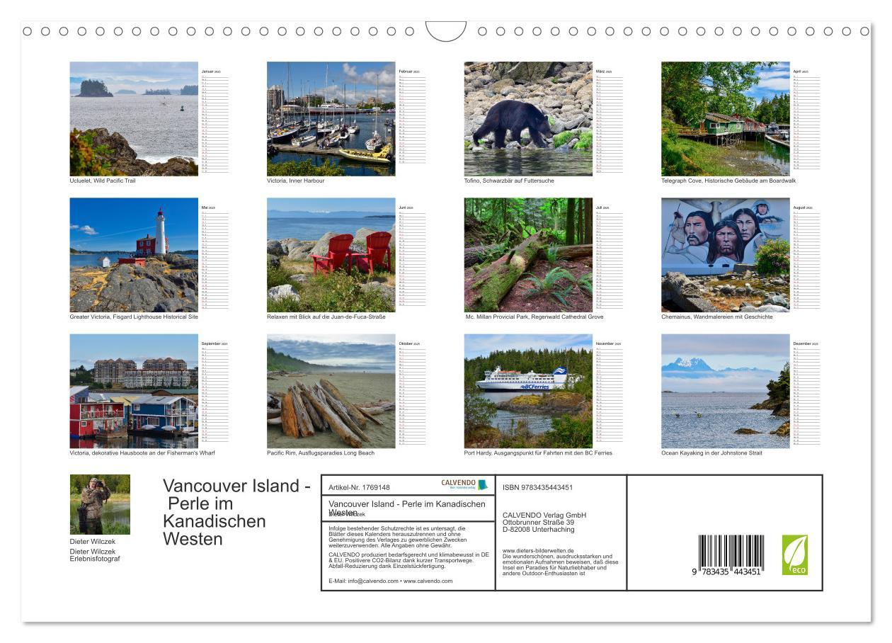 Bild: 9783435443451 | Vancouver Island - Perle im Kanadischen Westen (Wandkalender 2025...