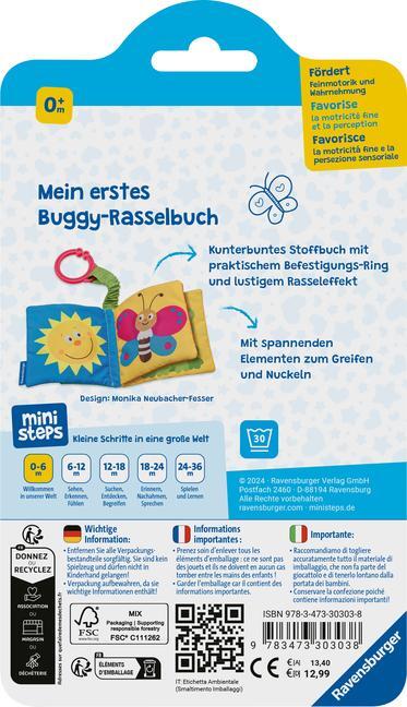 Bild: 9783473303038 | Mein erstes Buggy-Rasselbuch | Ab 0 Monate | Buch | ministeps Bücher