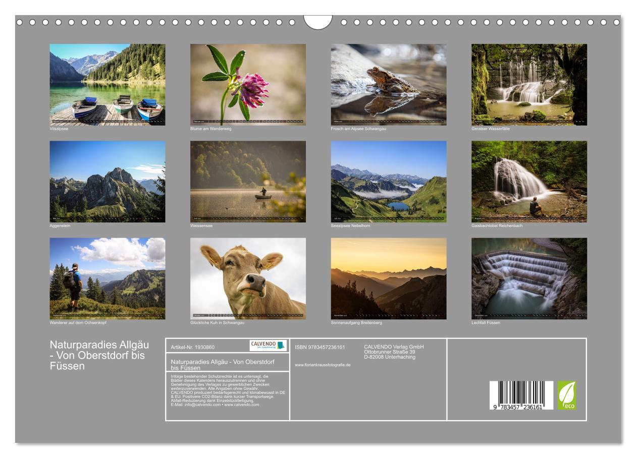 Bild: 9783457236161 | Naturparadies Allgäu - Von Oberstdorf bis Füssen (Wandkalender 2025...