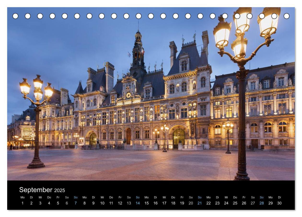 Bild: 9783435564897 | Paris bei Nacht 2025 (Tischkalender 2025 DIN A5 quer), CALVENDO...