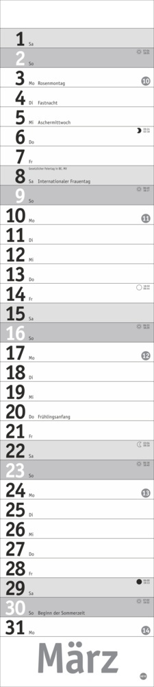 Bild: 9783756406340 | Langplaner, silber 2025 | Kalender | Spiralbindung | 13 S. | Deutsch