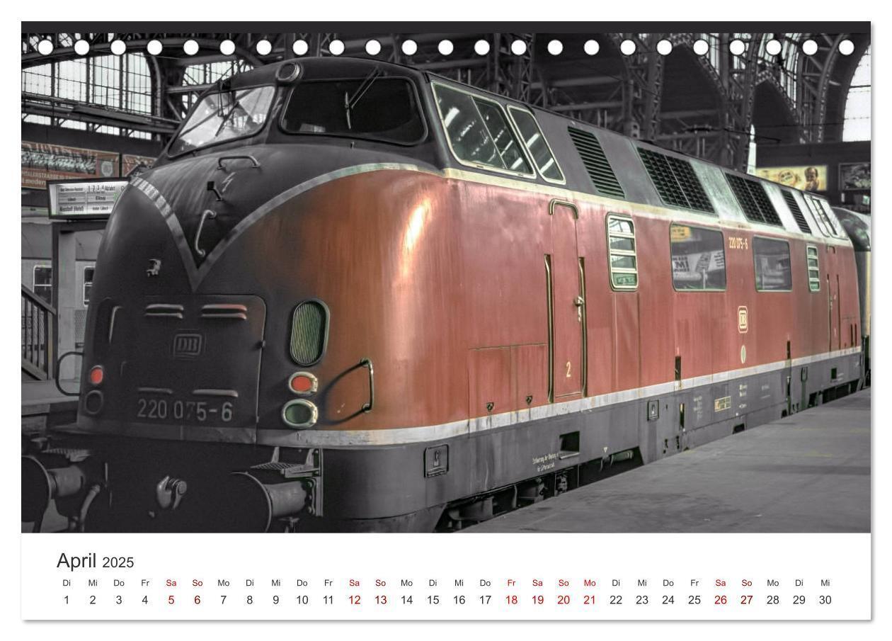 Bild: 9783435290413 | Deutsche Diesellokomotiven (Tischkalender 2025 DIN A5 quer),...