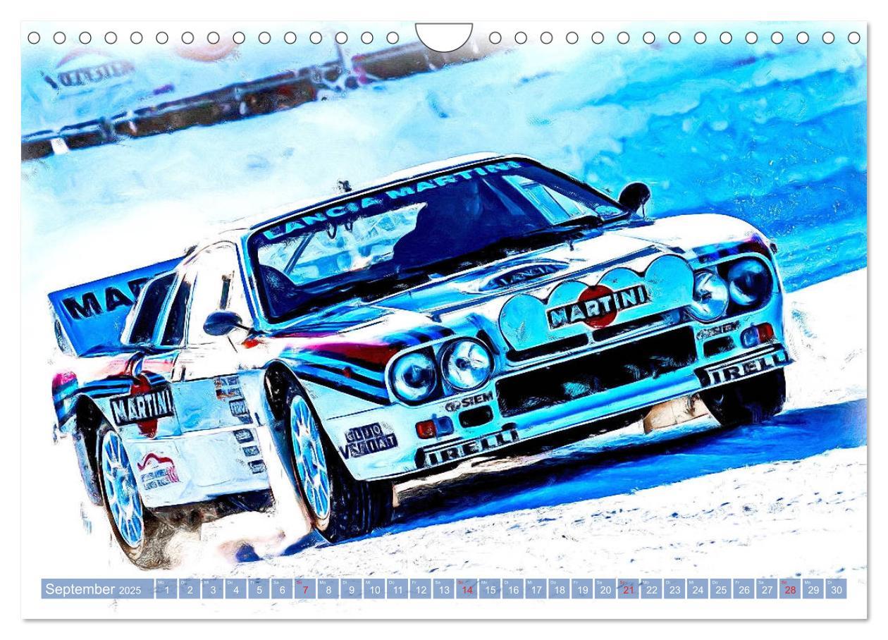 Bild: 9783435233762 | Rallye-Klassiker auf Eis (Wandkalender 2025 DIN A4 quer), CALVENDO...