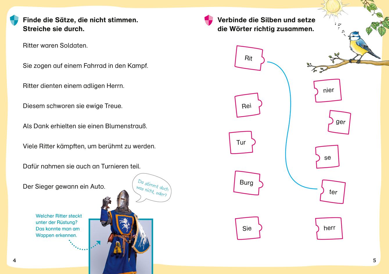 Bild: 9783788681463 | WAS IST WAS Erstes Lesen. Leserätsel Ritter und Burgen | Braun | 48 S.