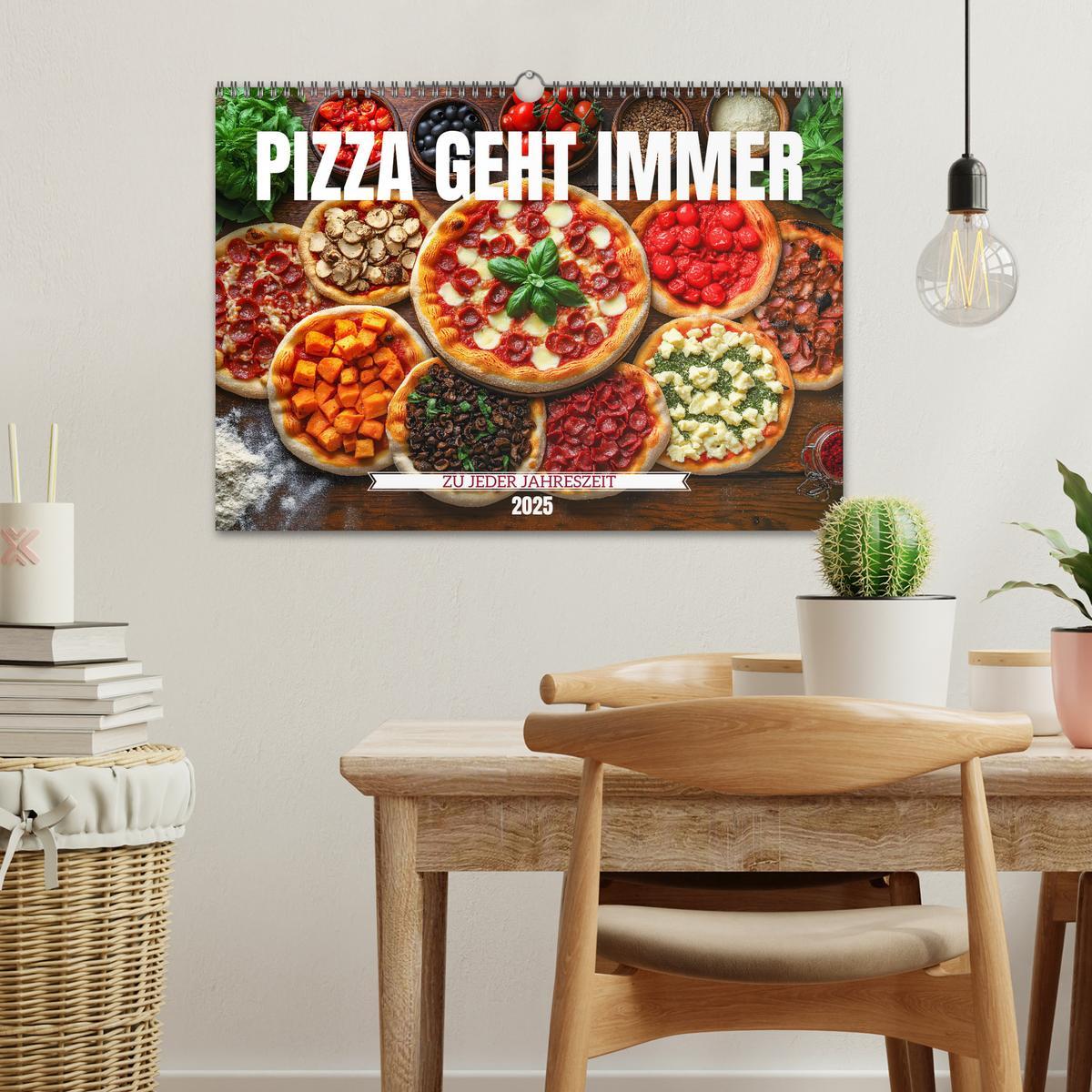 Bild: 9783457215791 | Pizza geht immer - Zu jeder Jahreszeit (Wandkalender 2025 DIN A3...