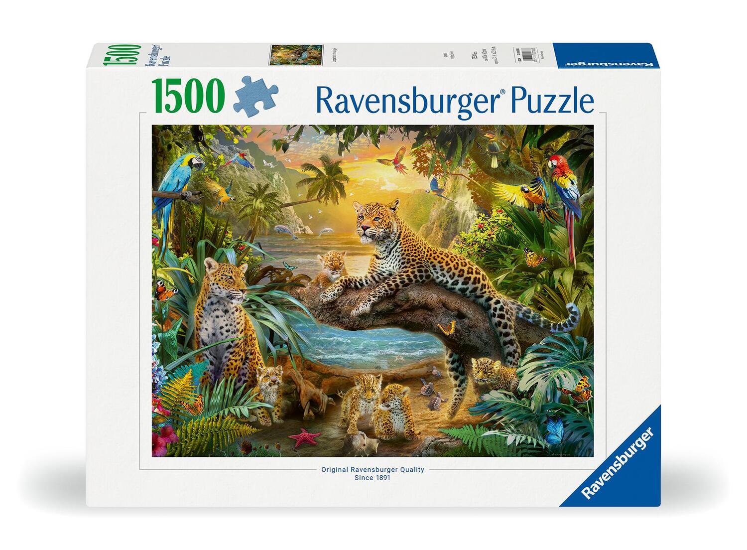 Cover: 4005555007388 | Ravensburger Puzzle 12000738 Leopardenfamilie im Dschungel - 1500...