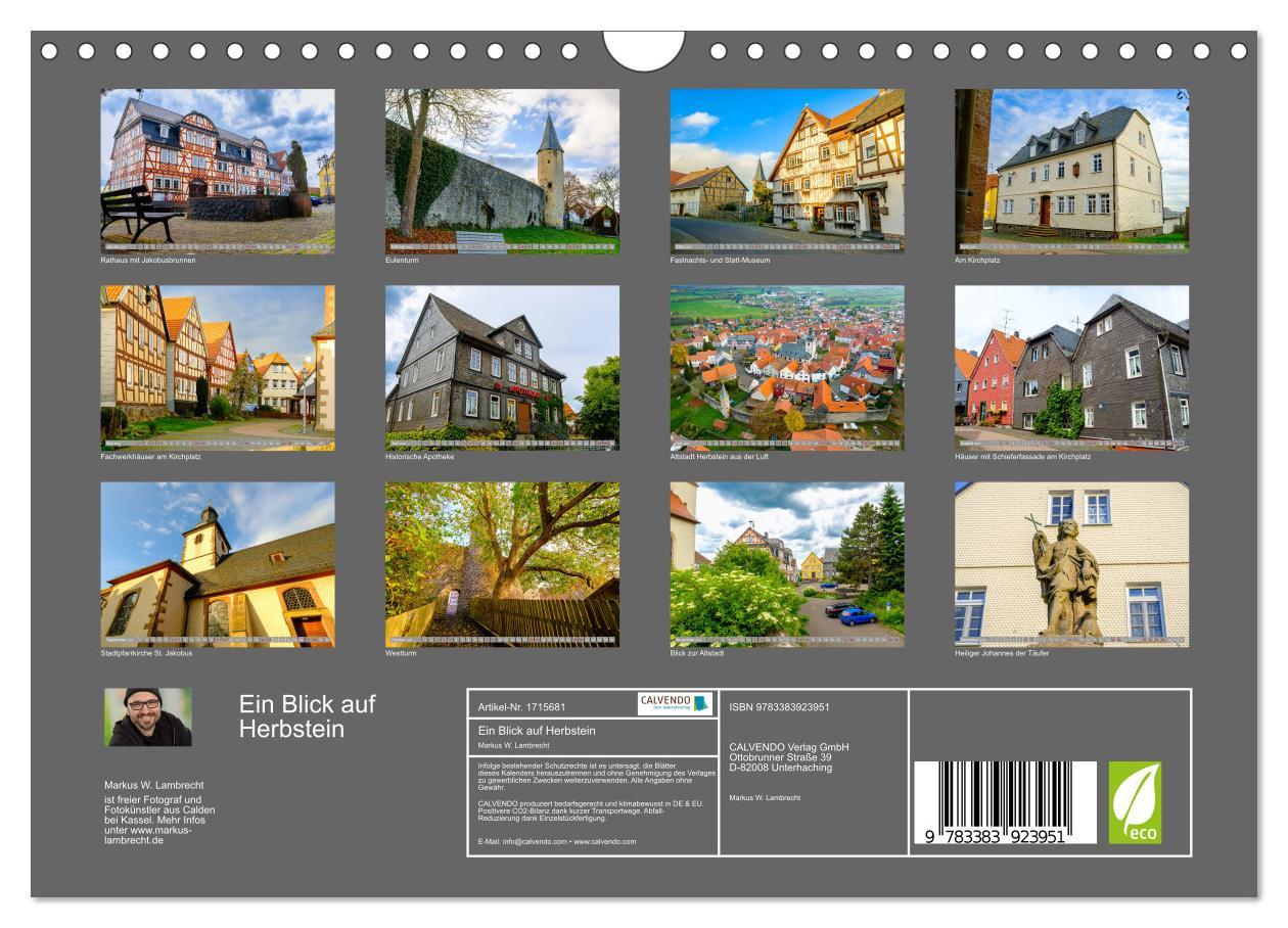 Bild: 9783383923951 | Ein Blick auf Herbstein (Wandkalender 2025 DIN A4 quer), CALVENDO...