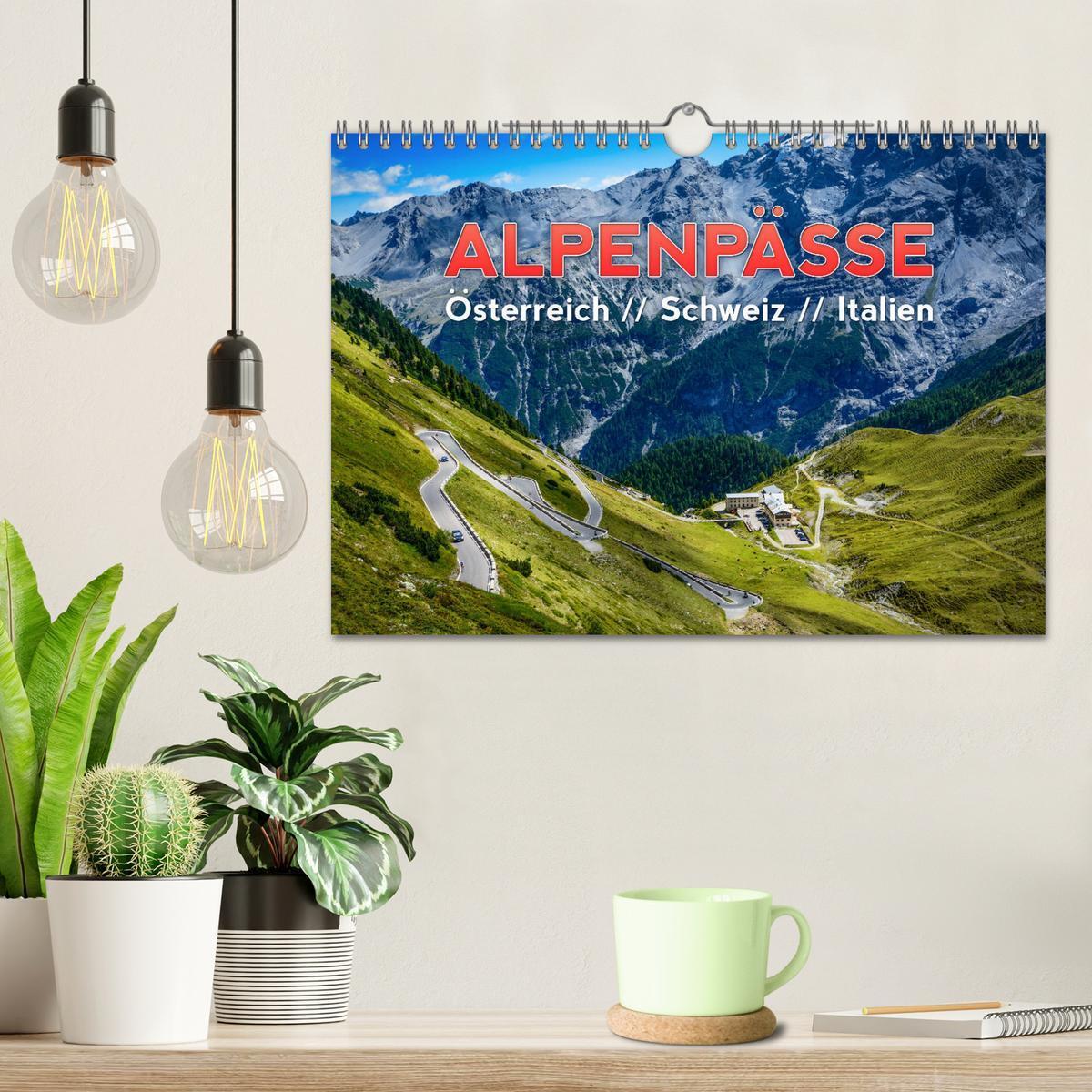 Bild: 9783435161676 | ALPENPÄSSE Österreich - Schweiz - Italien (Wandkalender 2025 DIN A4...