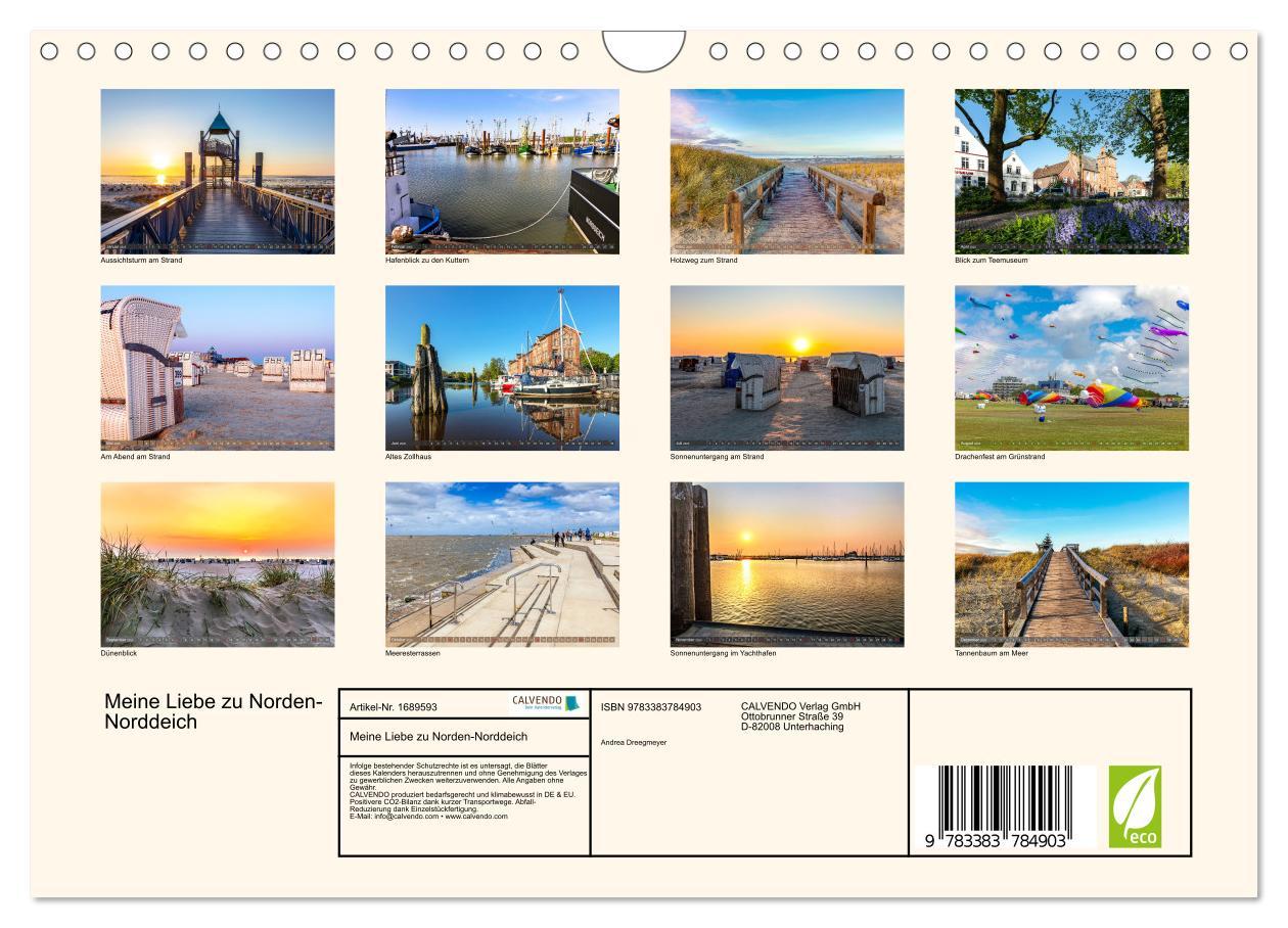 Bild: 9783383784903 | Meine Liebe zu Norden-Norddeich (Wandkalender 2025 DIN A4 quer),...