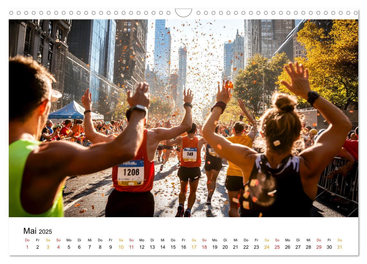 Bild: 9783457233597 | Marathon Power (Wandkalender 2025 DIN A3 quer), CALVENDO...