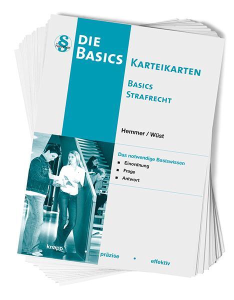 Cover: 9783968380414 | Karteikarten Basics Strafrecht | Karl-Edmund Hemmer (u. a.) | Buch