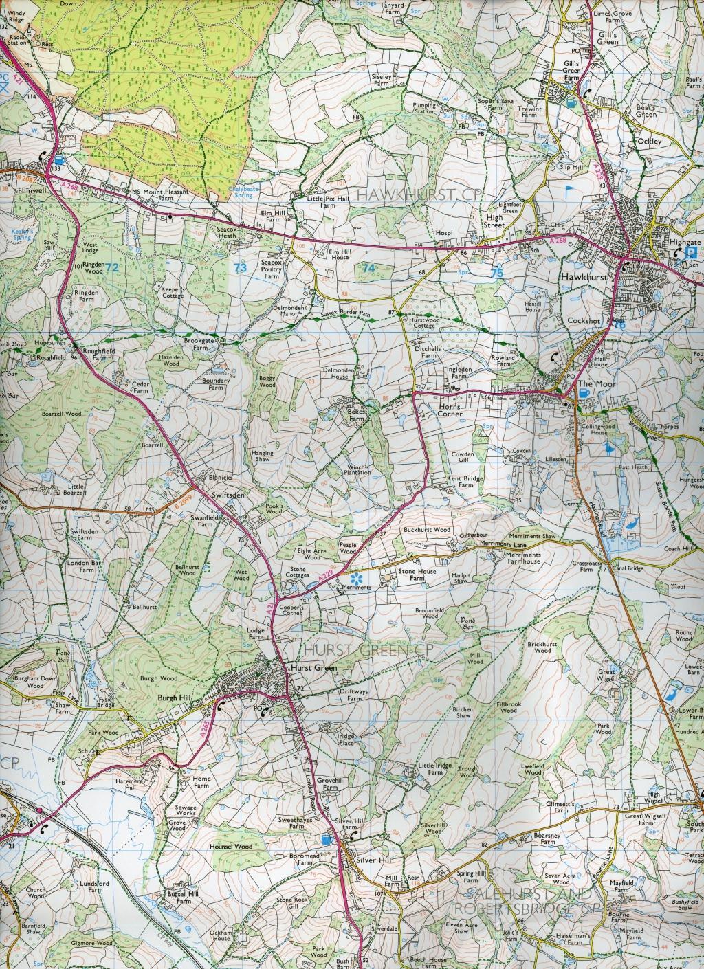 Bild: 9780319243299 | High Weald, Royal Tunbridge Wells | Ordnance Survey | (Land-)Karte