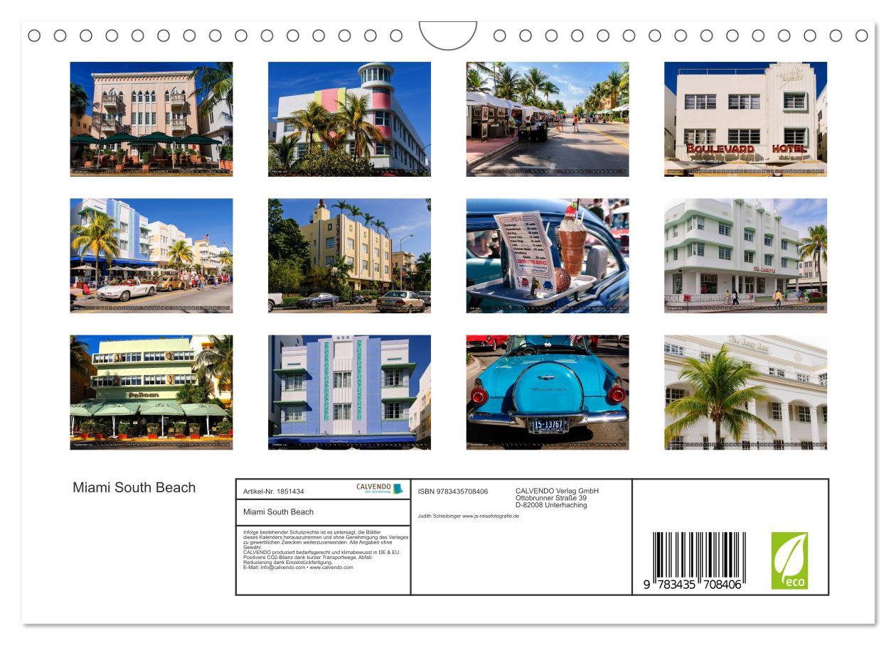 Bild: 9783435708406 | Miami South Beach (Wandkalender 2025 DIN A4 quer), CALVENDO...