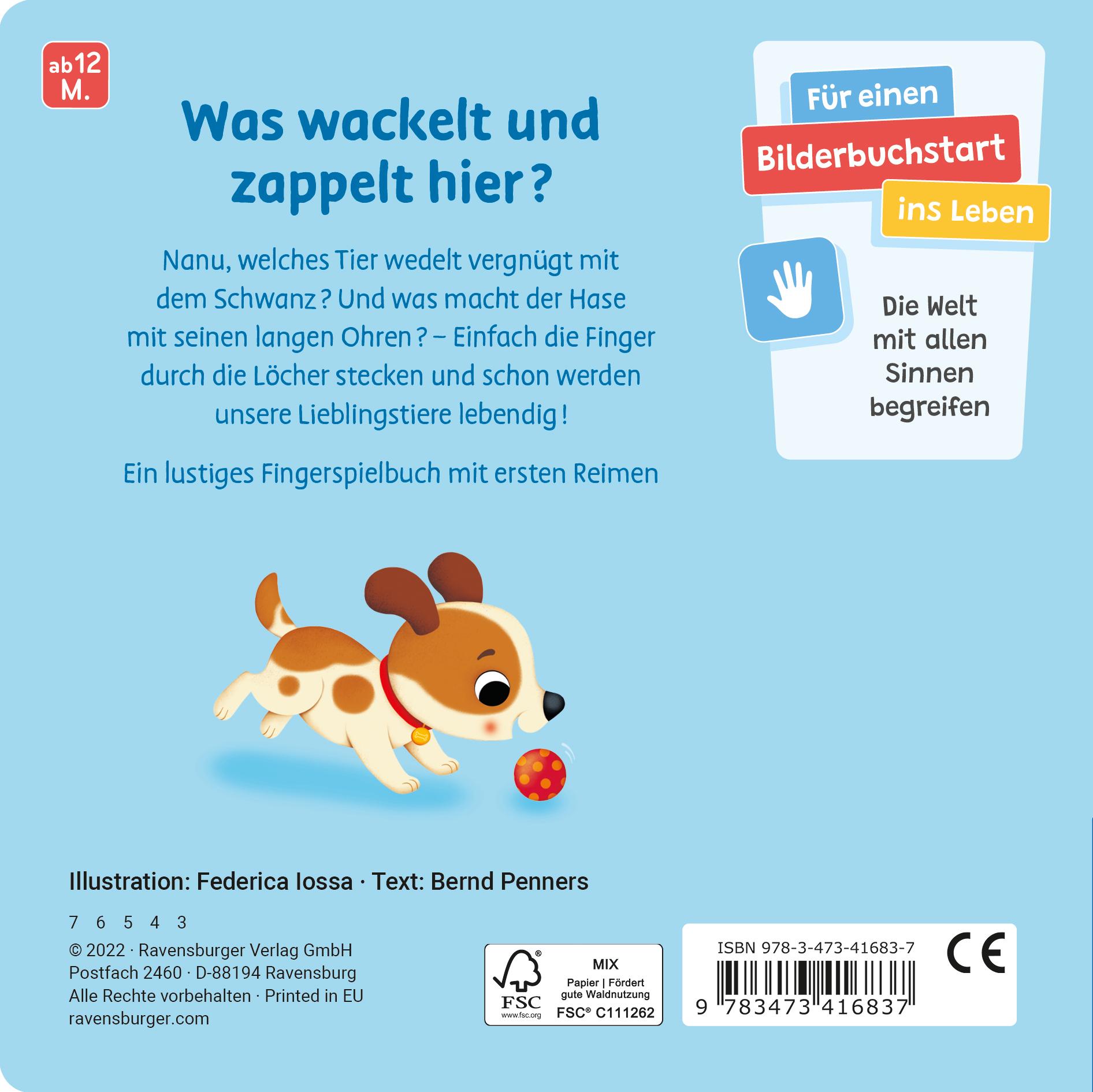 Rückseite: 9783473416837 | Mein allererstes Fingerspielbuch | Bernd Penners | Buch | 16 S. | 2022