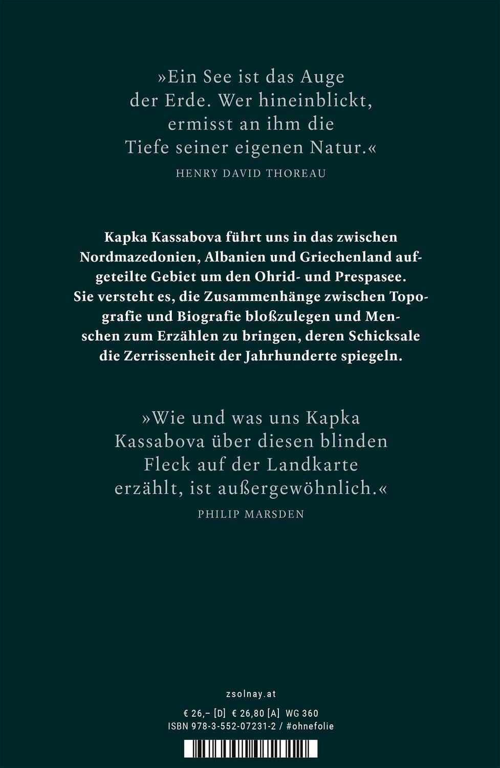 Bild: 9783552072312 | Am See | Reise zu meinen Vorfahren in Krieg und Frieden | Kassabova