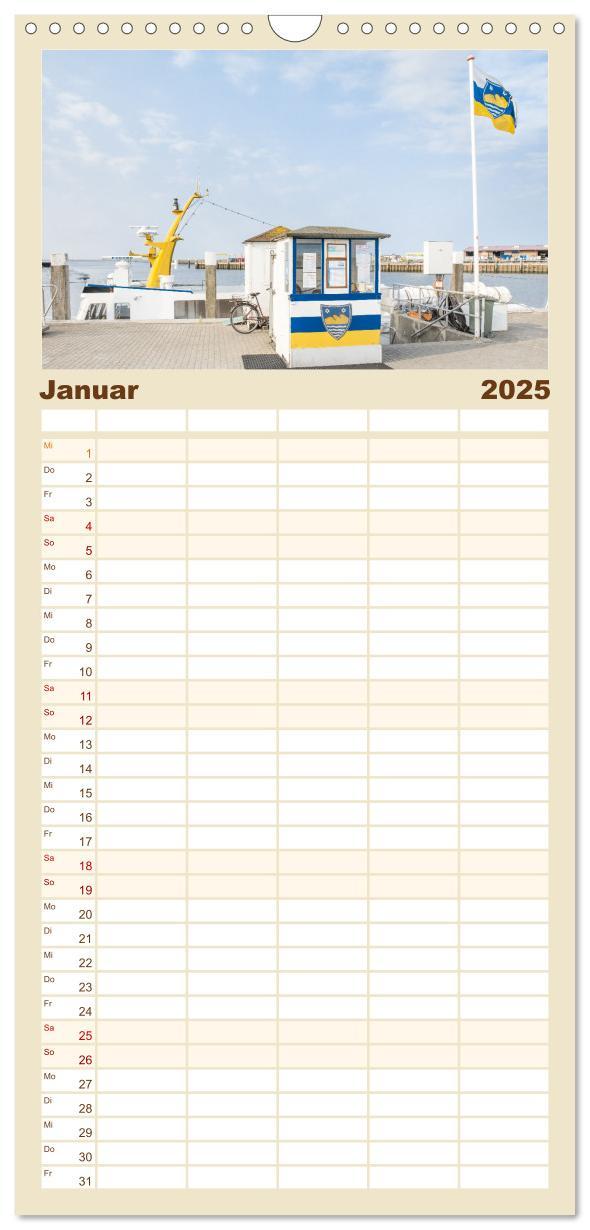 Bild: 9783457102978 | Familienplaner 2025 - Moin Juist mit 5 Spalten (Wandkalender, 21 x...