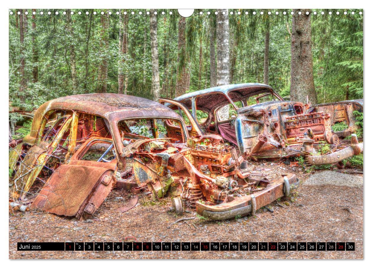 Bild: 9783383938795 | Autofriedhof Ryd (Wandkalender 2025 DIN A3 quer), CALVENDO...