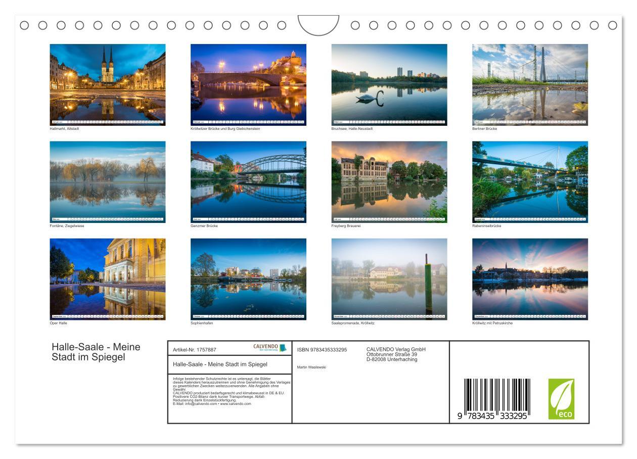 Bild: 9783435333295 | Halle-Saale - Meine Stadt im Spiegel (Wandkalender 2025 DIN A4...