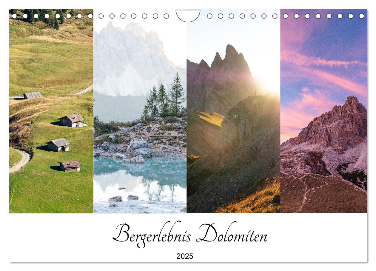 Cover: 9783435228768 | Bergerlebnis Dolomiten (Wandkalender 2025 DIN A4 quer), CALVENDO...