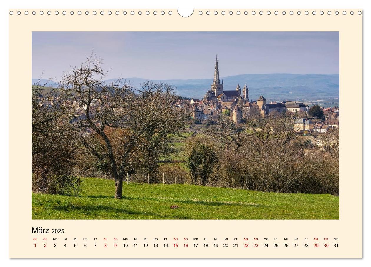 Bild: 9783435393930 | Burgund - Das grüne Herz Frankreichs (Wandkalender 2025 DIN A3...