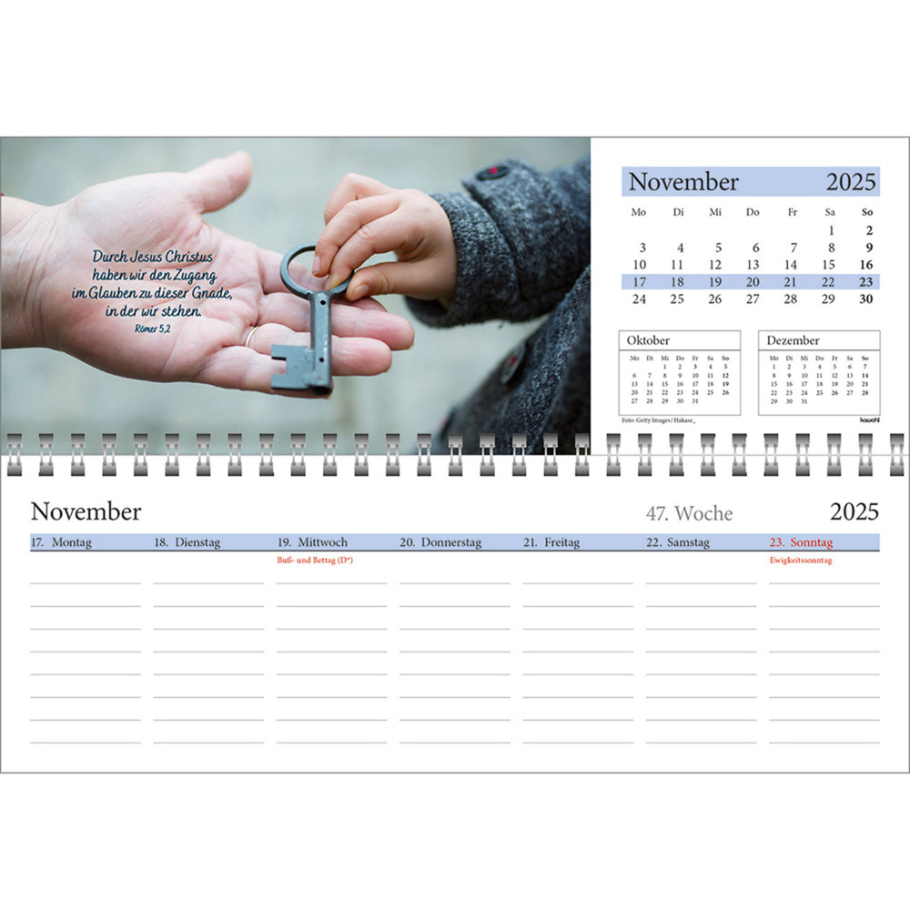 Bild: 9783754825457 | In deine Hand leg ich den Tag 2025 | Wochen-Tischkalender | Kalender