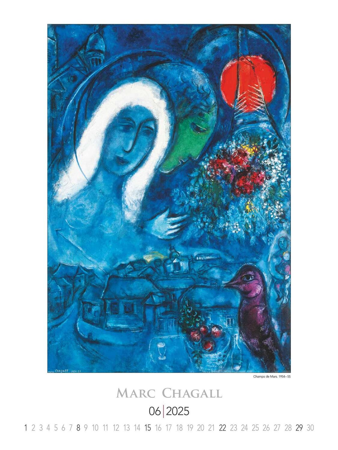 Bild: 4251732344030 | Marc Chagall 2025 - Bild-Kalender 42x56 cm - Kunst-Kalender -...