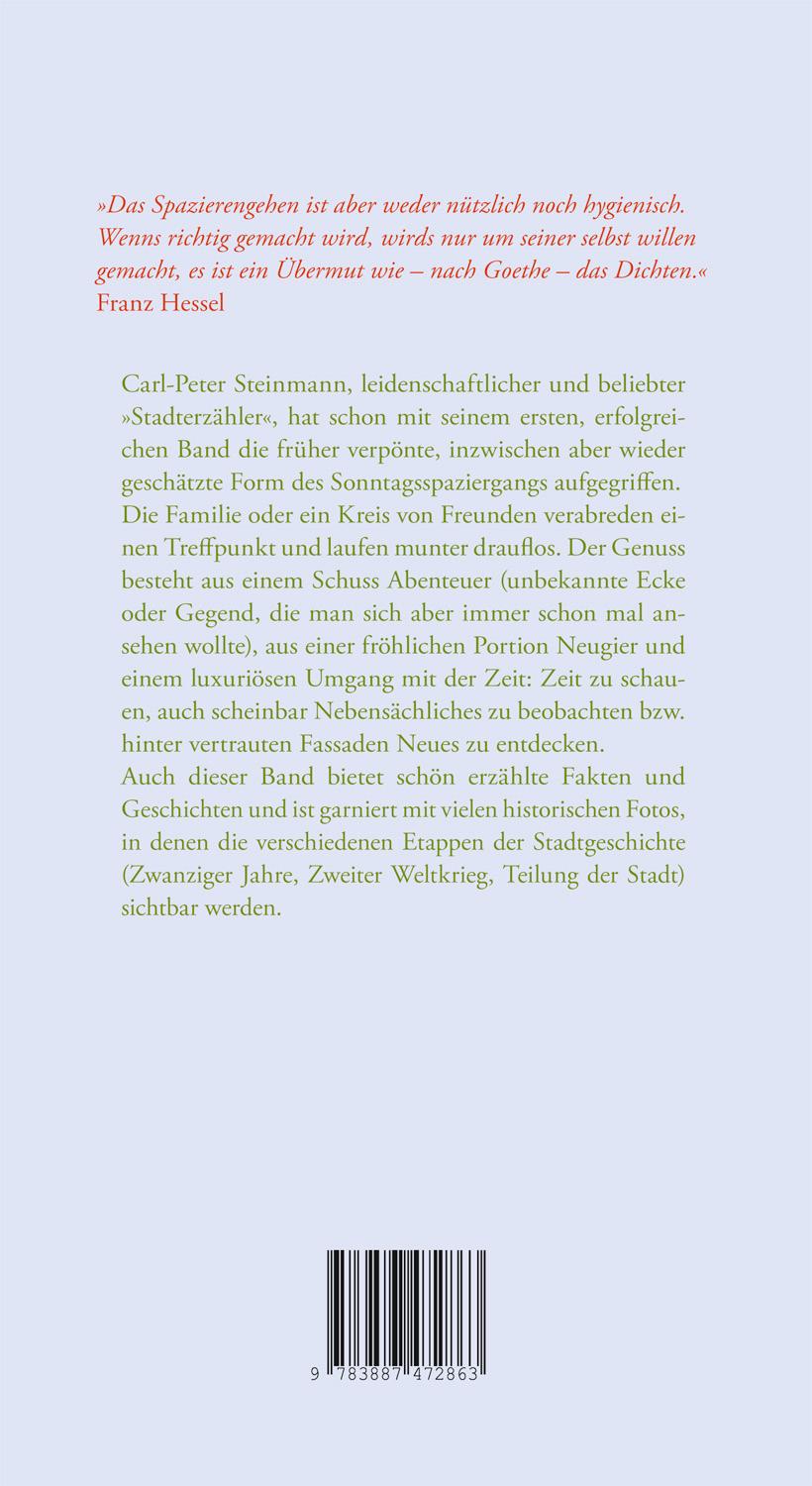 Rückseite: 9783887472863 | Sonntagsspaziergänge 2 | Carl-Peter Steinmann | Buch | 144 S. | 2013