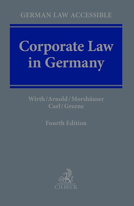 Cover: 9783406797231 | Corporate Law in Germany | Gerhard Wirth (u. a.) | Buch | XXII | 2024