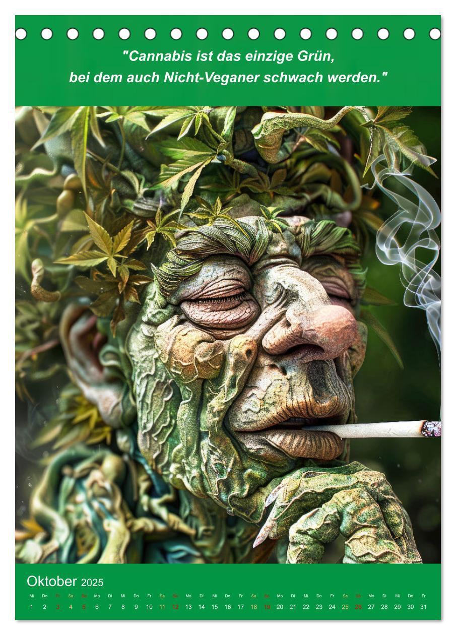 Bild: 9783435697151 | Der humoristische Cannabis Kalender (Tischkalender 2025 DIN A5...