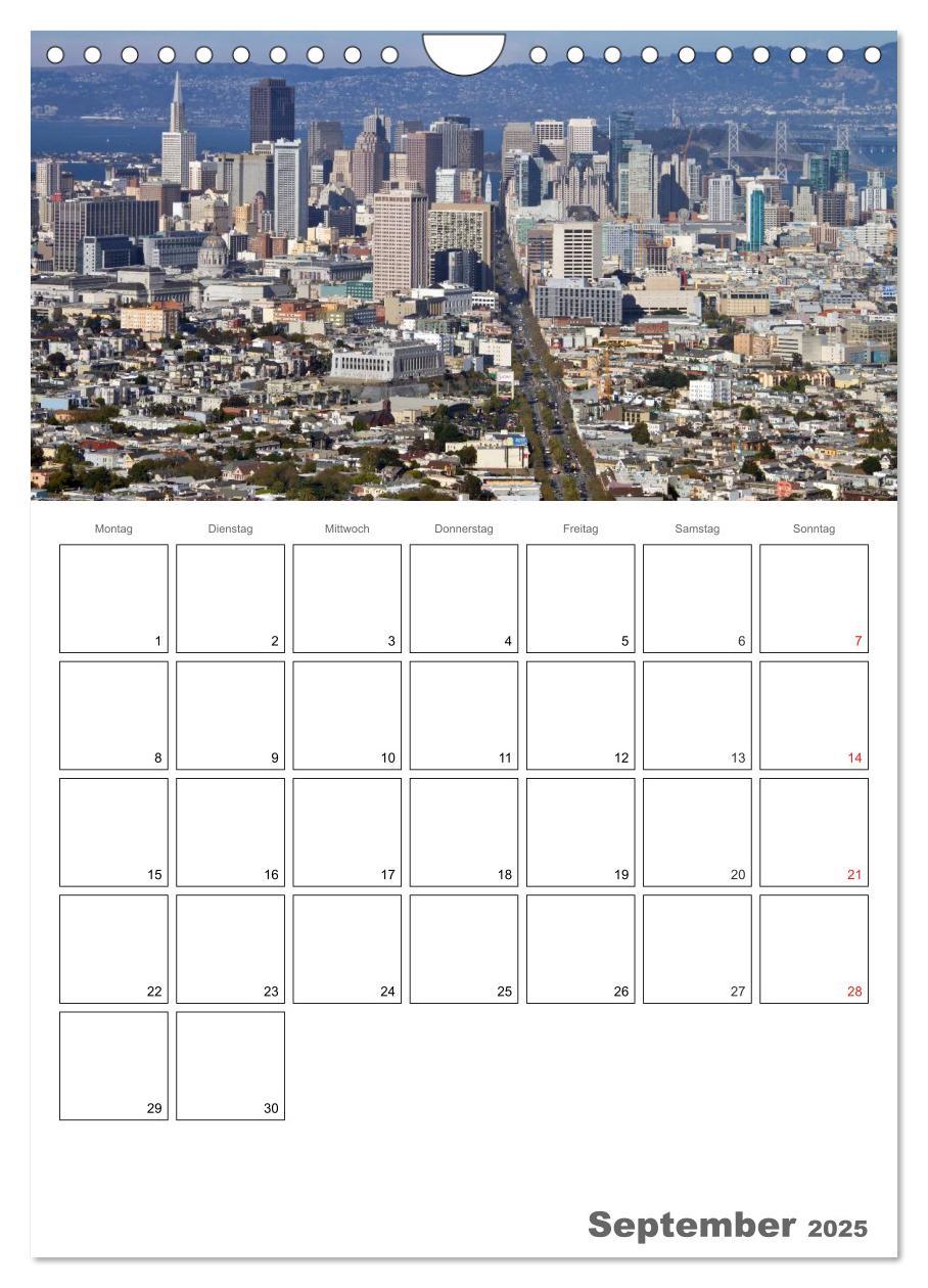 Bild: 9783457029183 | SAN FRANCISCO Terminplaner (Wandkalender 2025 DIN A4 hoch),...