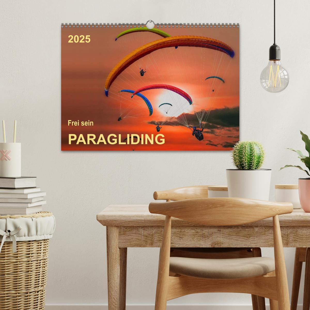 Bild: 9783435591367 | Frei sein - Paragliding (Wandkalender 2025 DIN A3 quer), CALVENDO...