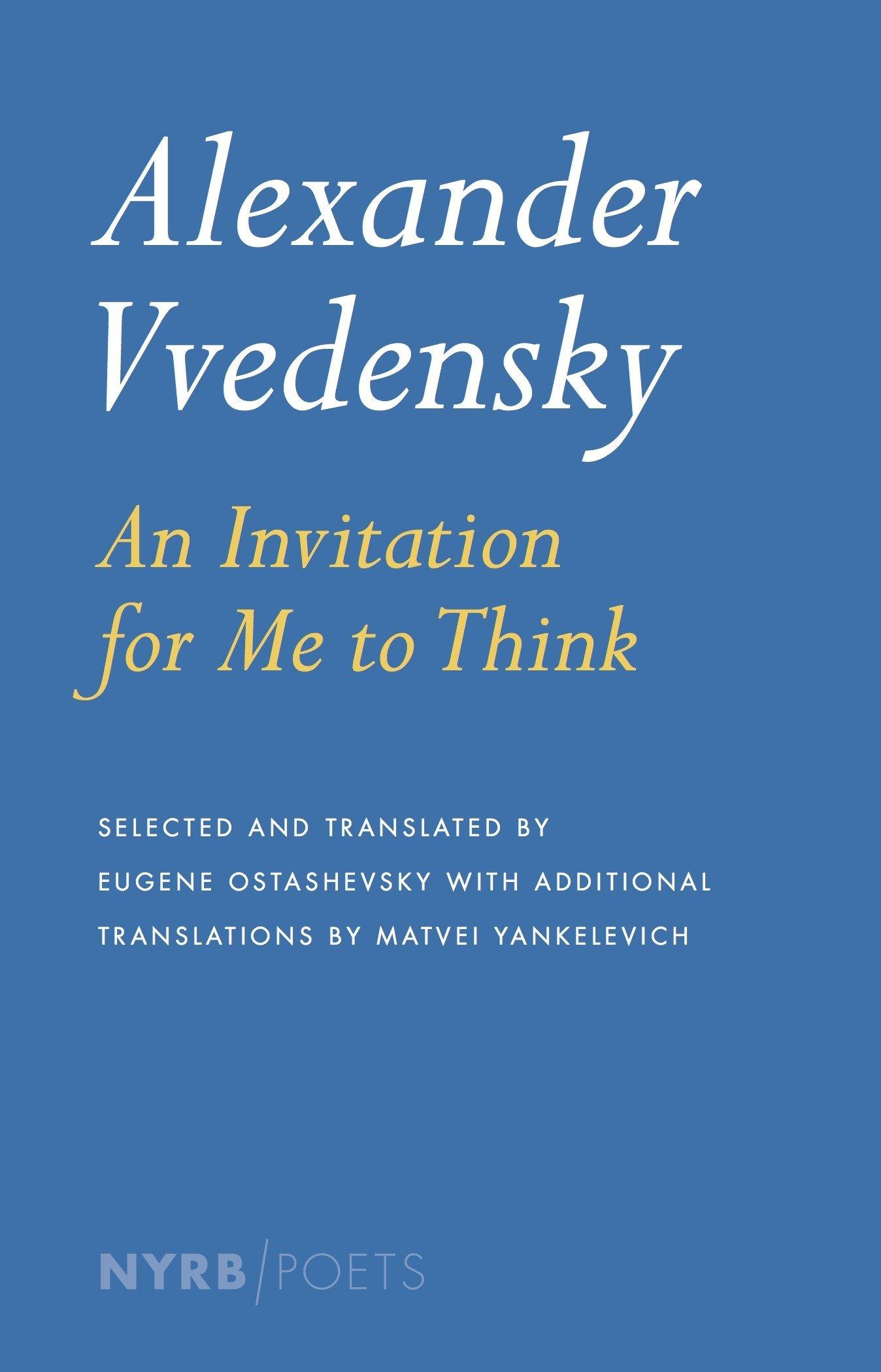 Cover: 9781590176306 | Alexander Vvedensky | An Invitation for Me to Think | Vvedensky | Buch