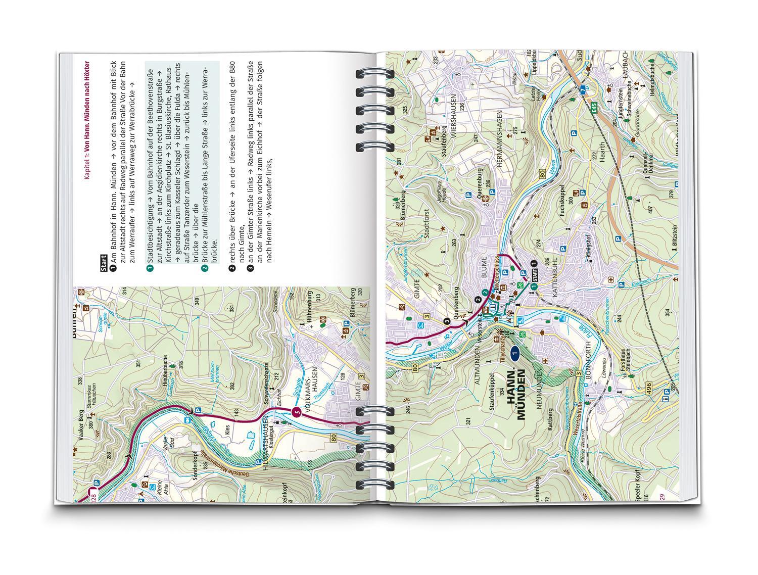 Bild: 9783991217817 | KOMPASS Radreiseführer Weser-Radweg | Taschenbuch | Spiralbindung