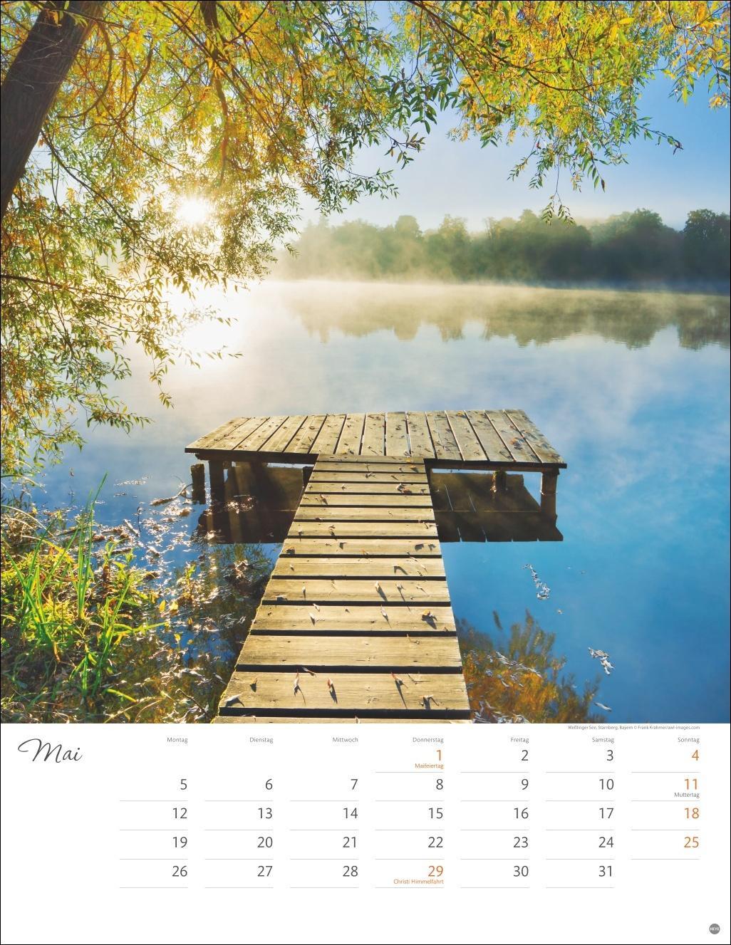 Bild: 9783756405275 | Wege zum Wasser Posterkalender 2025 | Heye | Kalender | Spiralbindung