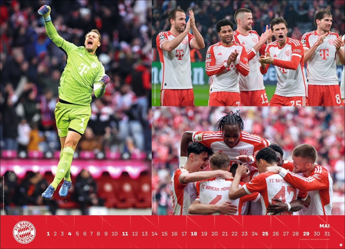 Bild: 9783756404728 | FC Bayern München Edition Kalender 2025 | Kalender | Spiralbindung