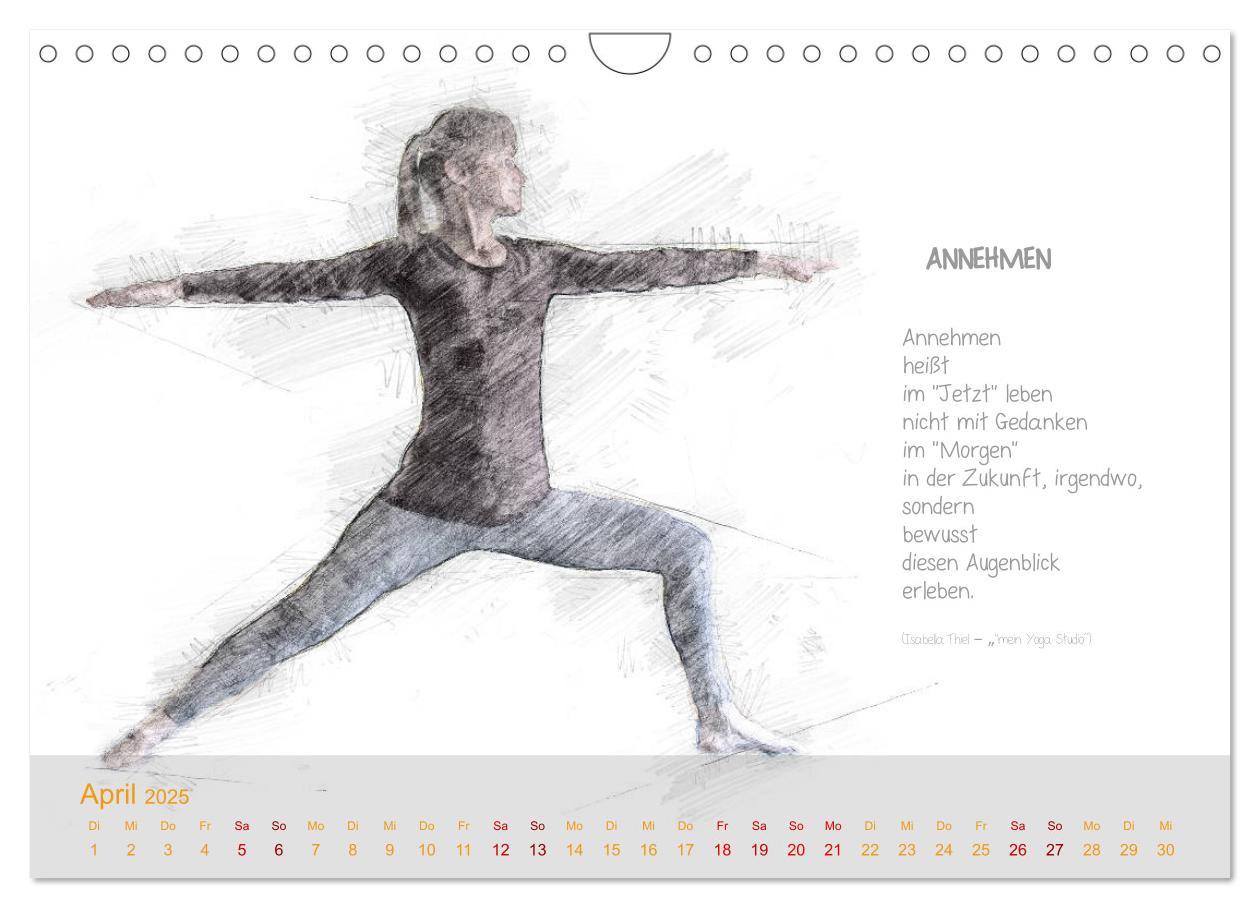 Bild: 9783435363605 | YOGA Inspirationen mit Texten zum Nachdenken (Wandkalender 2025 DIN...