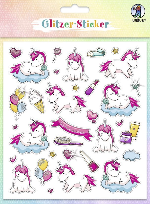 Cover: 4008525245223 | URSUS Dekorationsartikel Glitzer-Sticker Fun 01 | 5954-00-01F | 2023