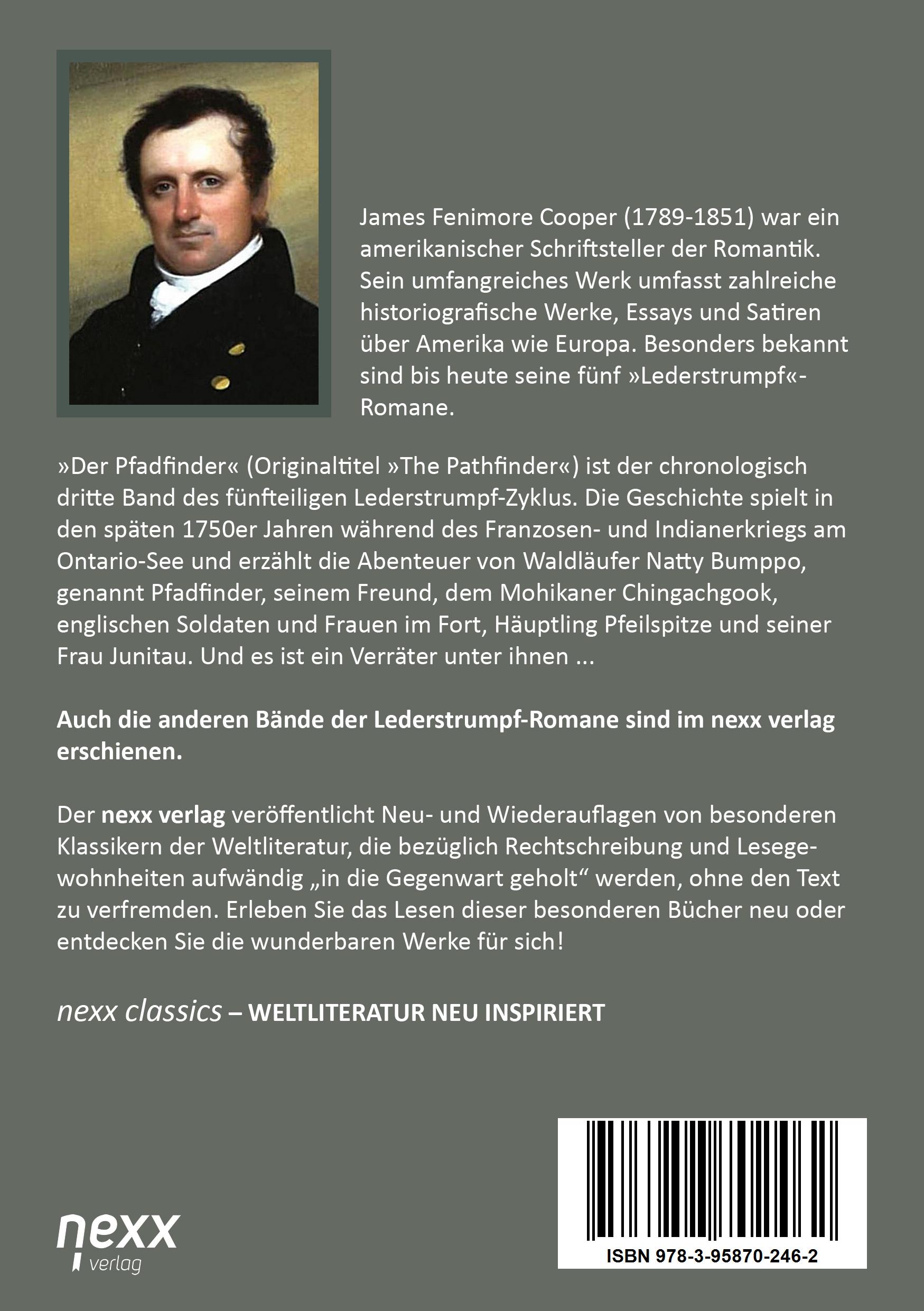 Rückseite: 9783958702462 | Der Pfadfinder | James Fenimore Cooper | Taschenbuch | 348 S. | 2024