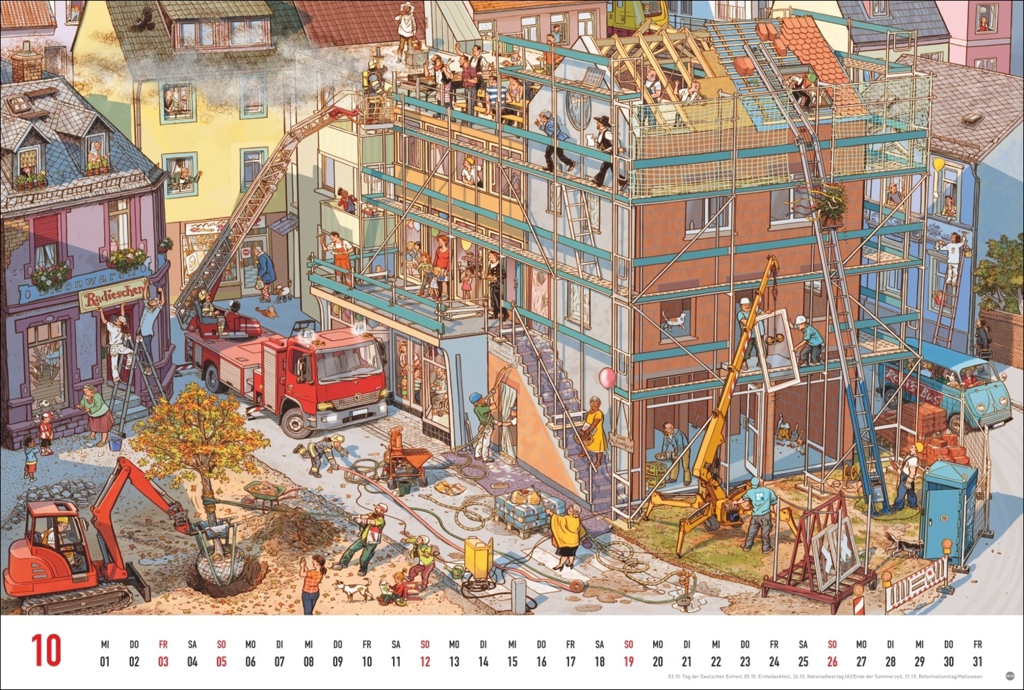 Bild: 9783756404766 | Göbel &amp; Knorr Wimmelbilder Edition Kalender 2025 | Göbel | Kalender