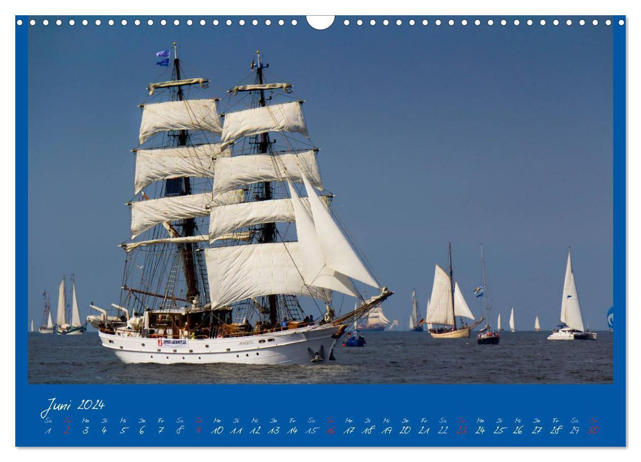 Bild: 9783383628894 | Unter Segeln (Wandkalender 2024 DIN A3 quer), CALVENDO Monatskalender