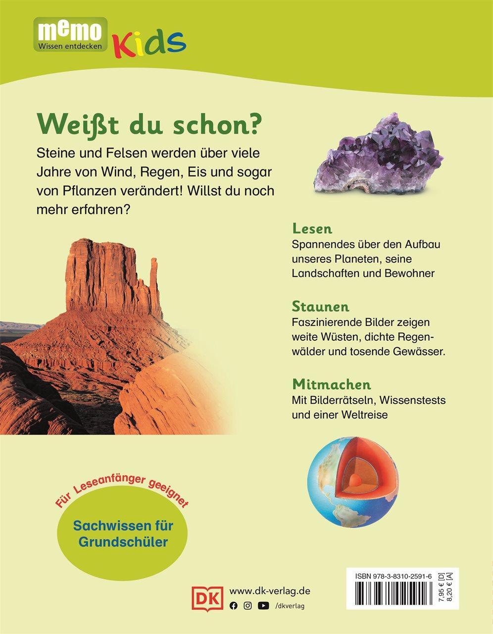 Rückseite: 9783831025916 | memo Kids. Unsere Erde | Buch | memo Kids | 56 S. | Deutsch | 2014