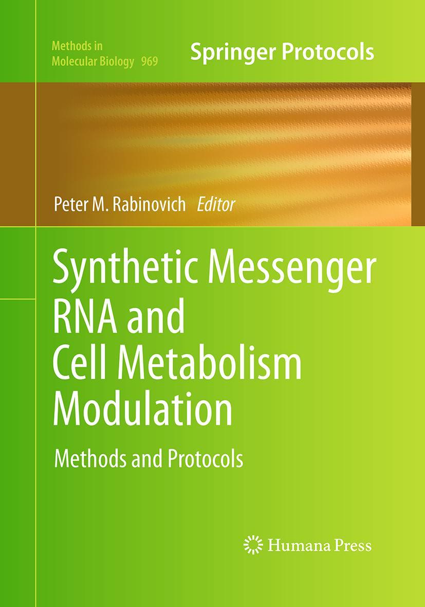 Cover: 9781493959679 | Synthetic Messenger RNA and Cell Metabolism Modulation | Rabinovich